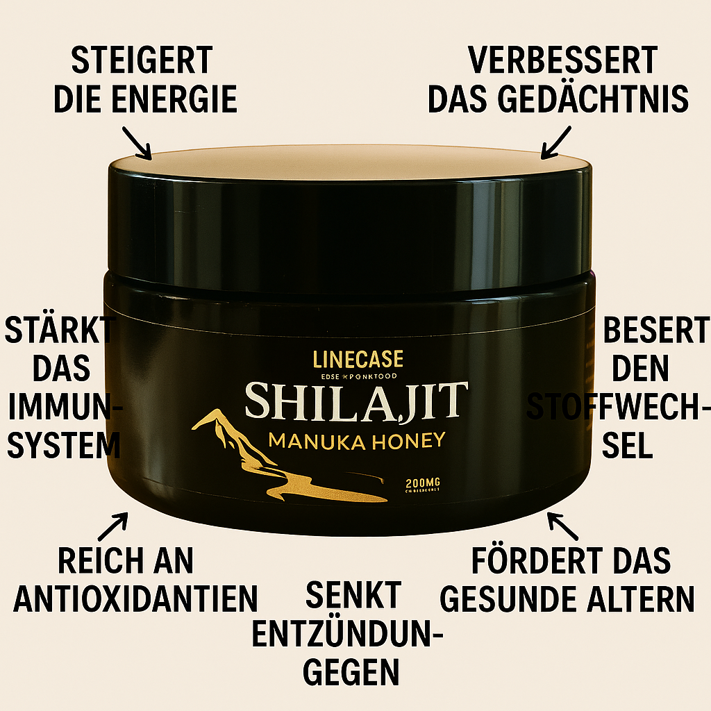 Linecase -Shilajit Manuka Honig Doppelpack 2x 30g| Shilajit Honig| Shilajit Harz