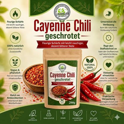 Cayenne Chili geschrotet 200g