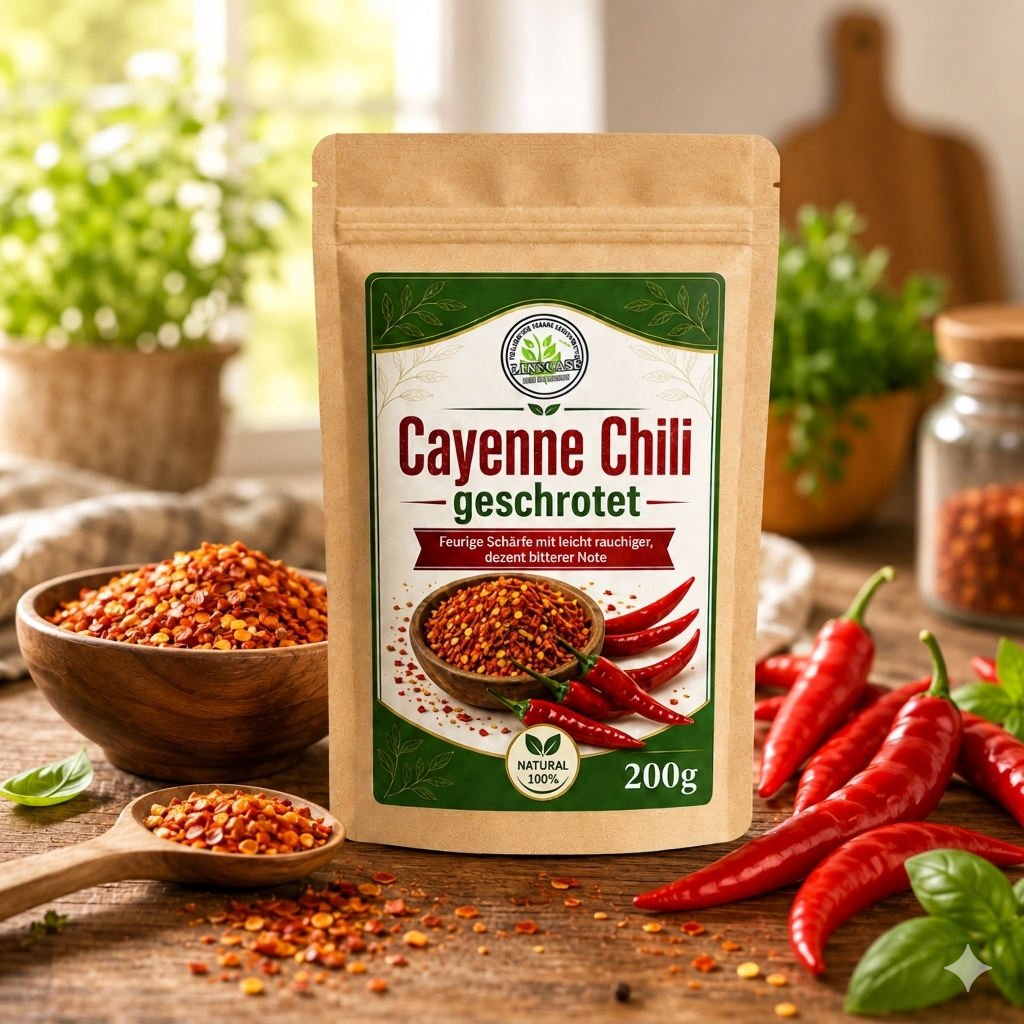 Cayenne Chili geschrotet 200g