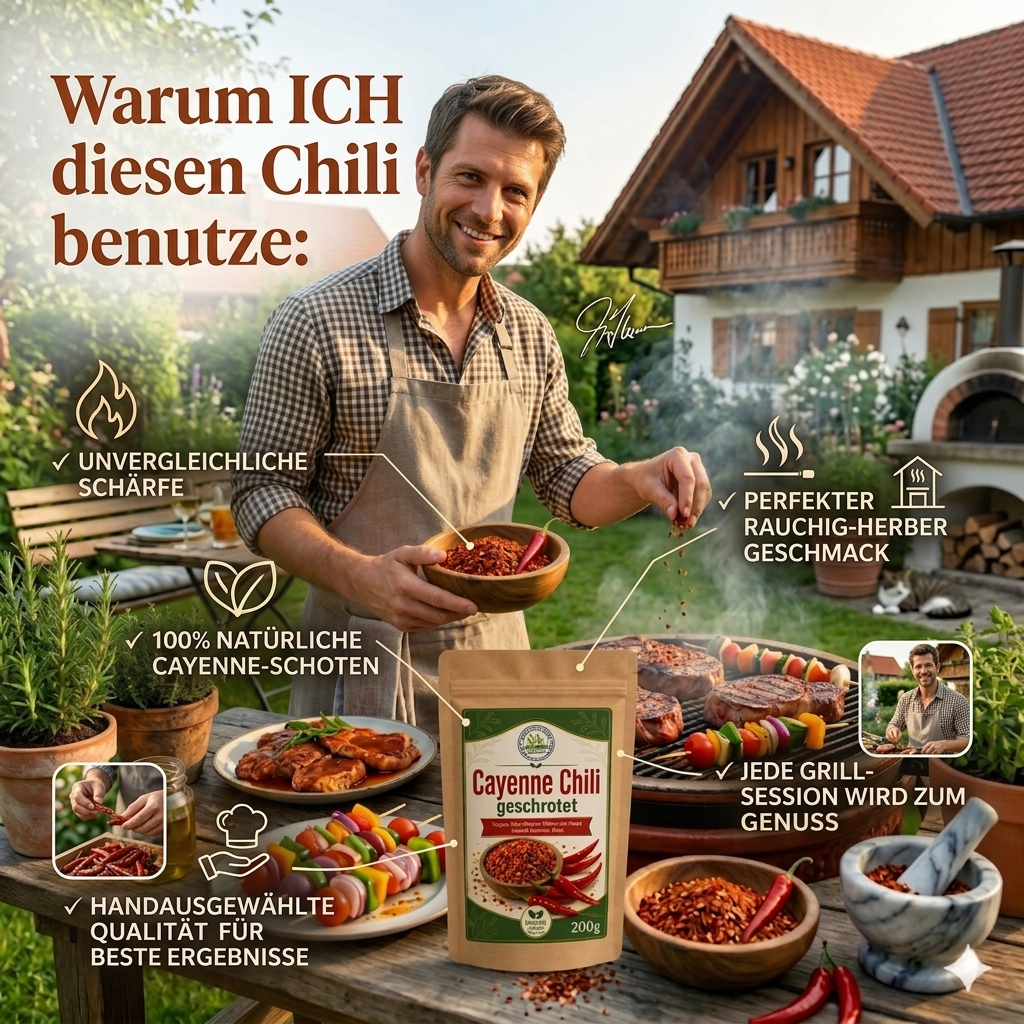 Cayenne Chili geschrotet 200g