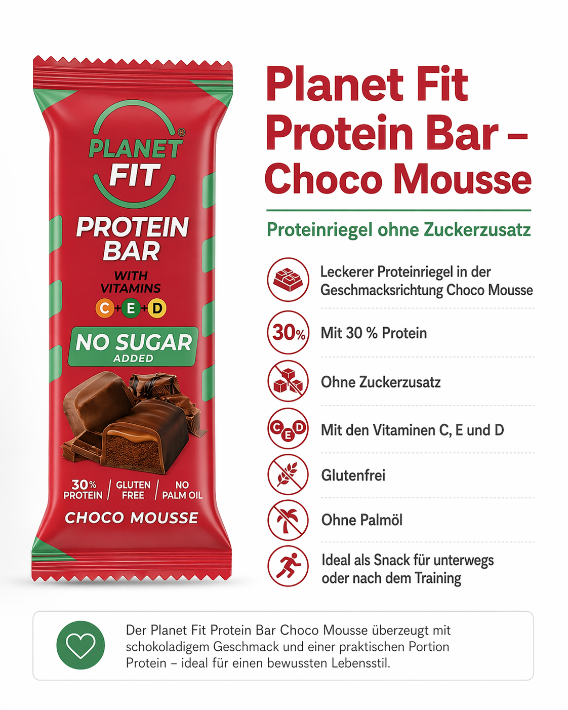 Choco Mousse Protein Riegel 40g