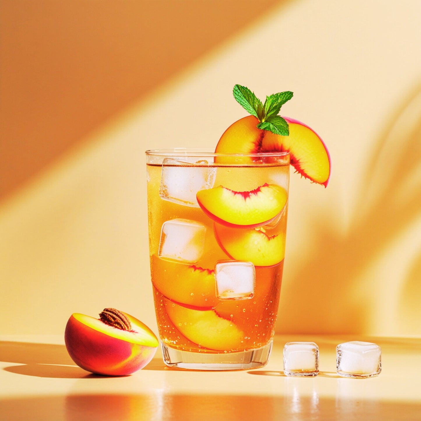 Cold Brew Pfirsichglück mit Schwarzem Tee 100g| loser Tee| Pfirsich Tee