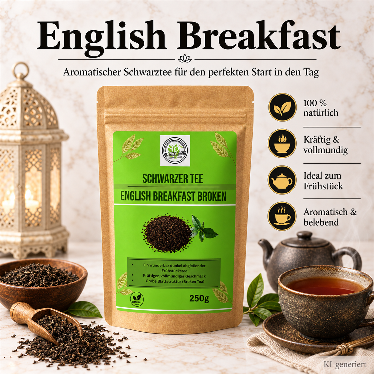 Linecase English Breakfast loser Schwarztee