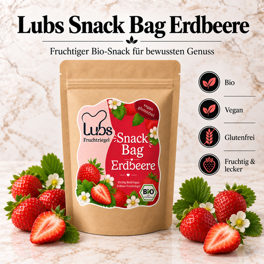 Lubs Bio & Vegan Fruchtriegel Erdbeer