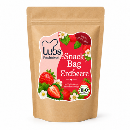 Lubs Bio & Vegan Fruchtriegel Erdbeer