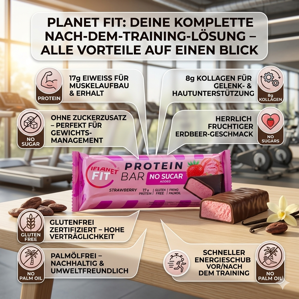 Protein Riegel Erdbeere 55g