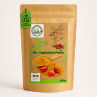 Bio Hagenbutten Pulver fein gemahlen| 100% Bio Qualität| Vitamin C Pulver