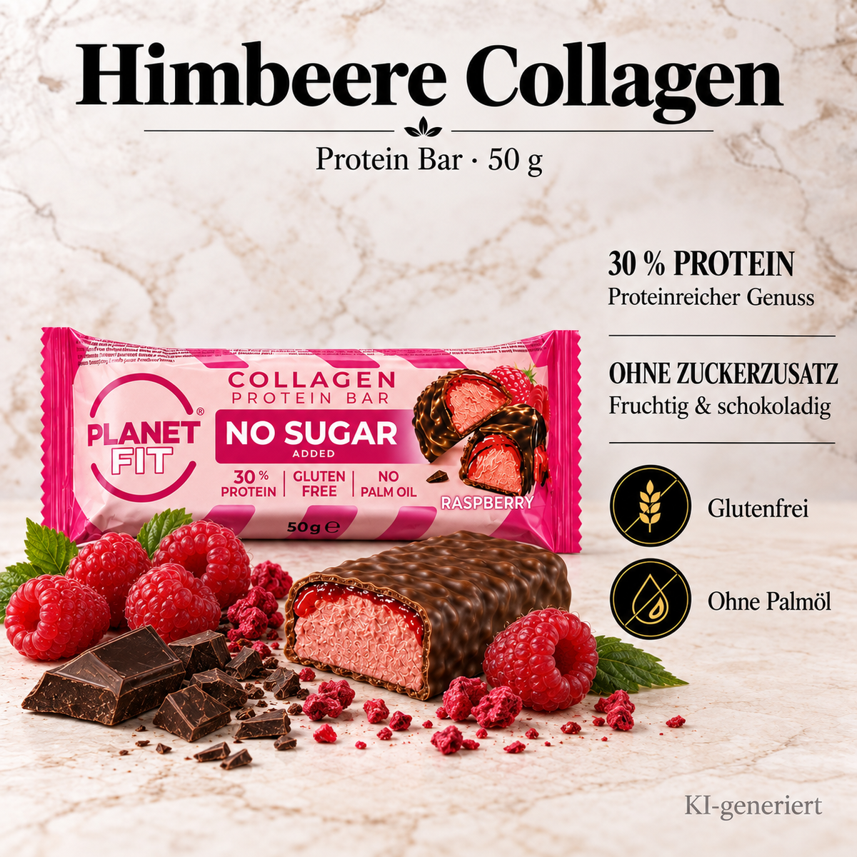 Himbeeren Protein Riegel 50g