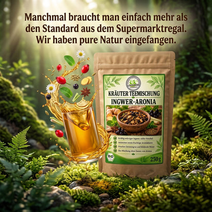 Linecase Gewürzteemischung Bio Ingwer Aronia - loser Tee