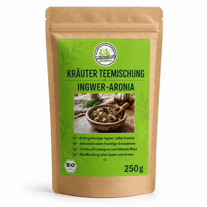 Linecase Gewürzteemischung Bio Ingwer Aronia - loser Tee