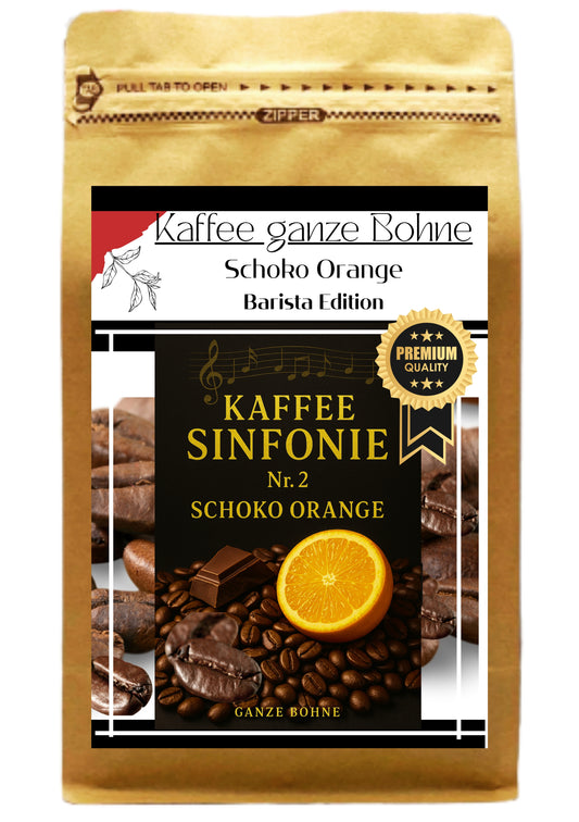 Kaffee ganze Bohne - Schoko Orange 250g