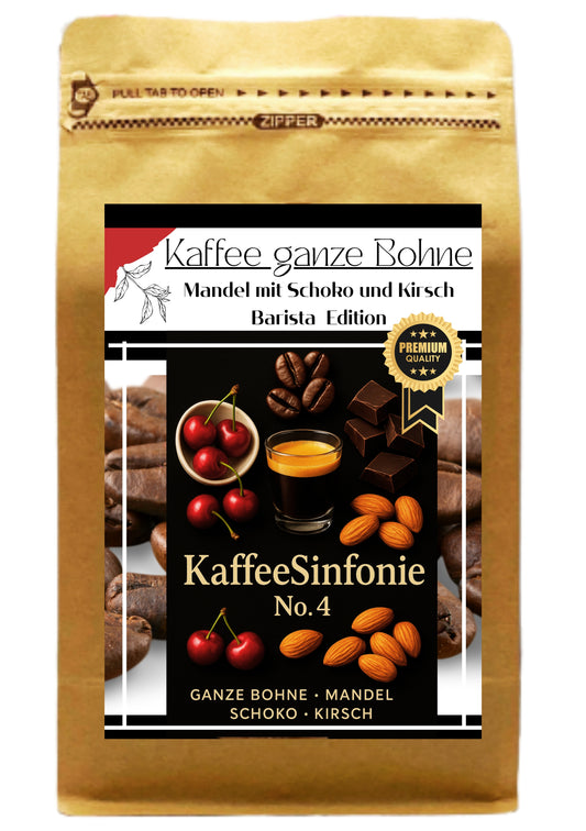 Kaffee ganze Bohne - Mandel mit Schoko und Kirsch 250g