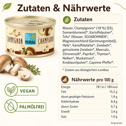 Pural Streich - Champignon| Bio&Vegan Streich