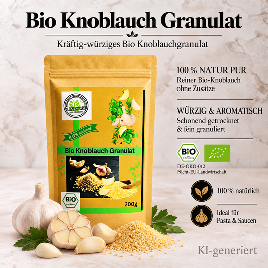 Linecase Bio Knoblauch Granulat 200 g – aromatisch, natürlich & vielseitig