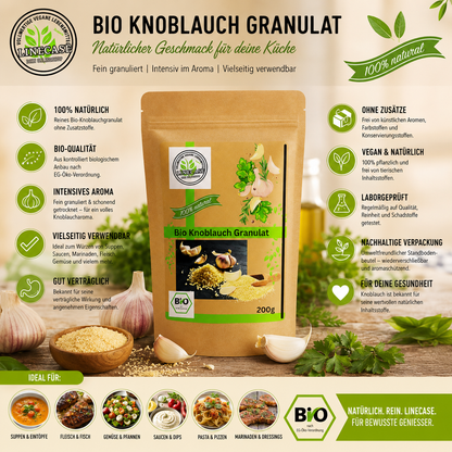 Linecase Bio Knoblauch Granulat 200g