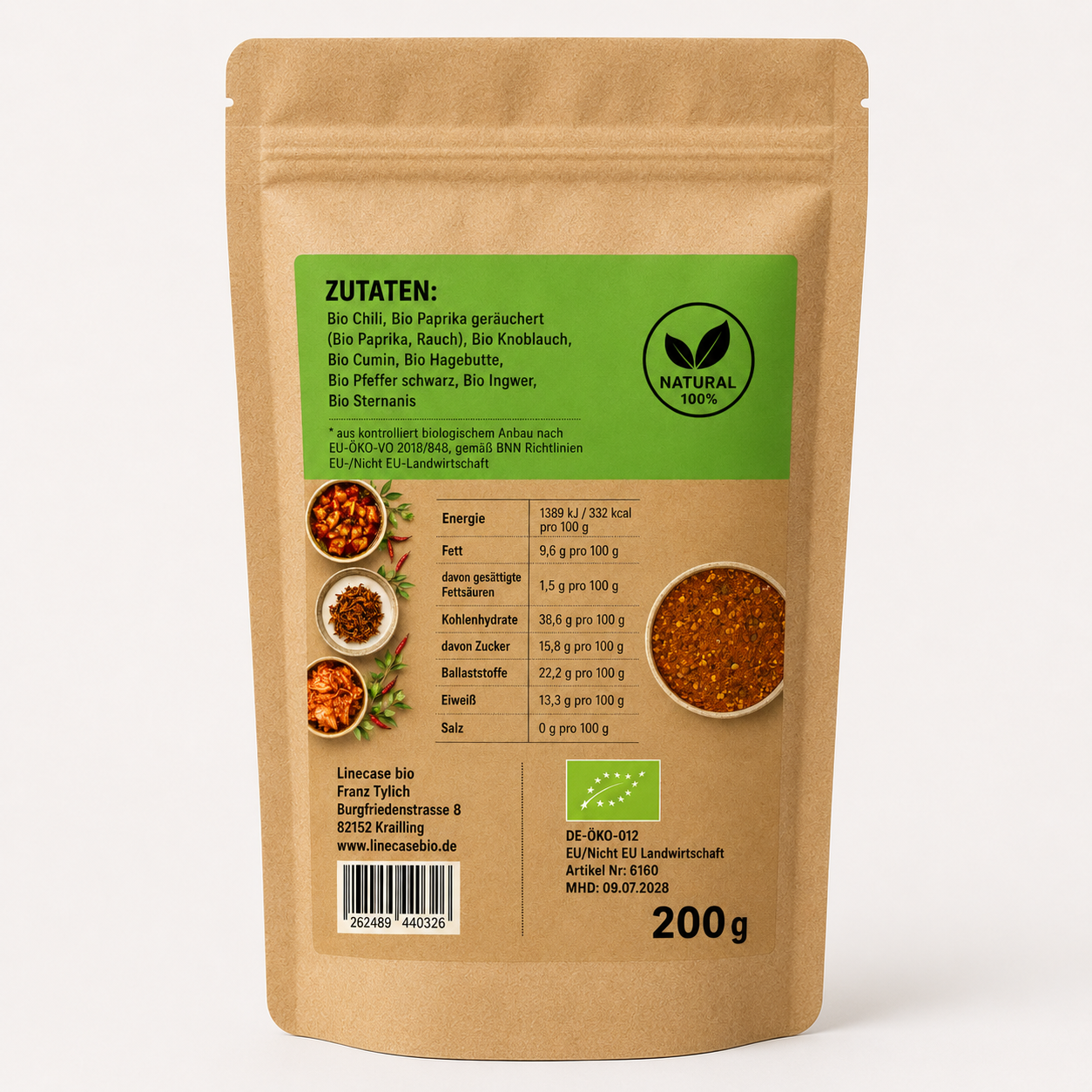 Linecase - Bio Korean BBQ Gewürzmischung 200g