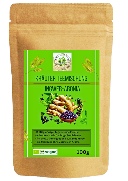 Linecase Gewürzteemischung Bio Ingwer Aronia - loser Tee