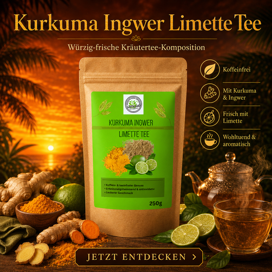 Linecase Kurkuma Ingwer Limette Tee