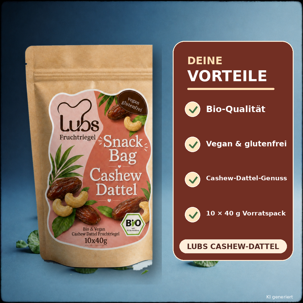 Lubs Bio & Vegan Rohkostriegel Cashwew Dattel