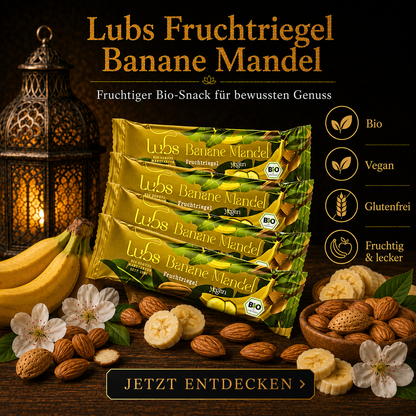 Lubs Bio& Vegan Fruchtriegel Banane & Mandel
