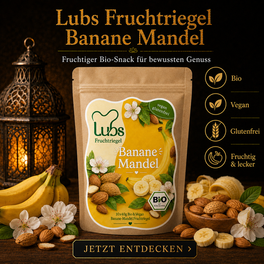 Lubs Bio& Vegan Fruchtriegel Banane & Mandel