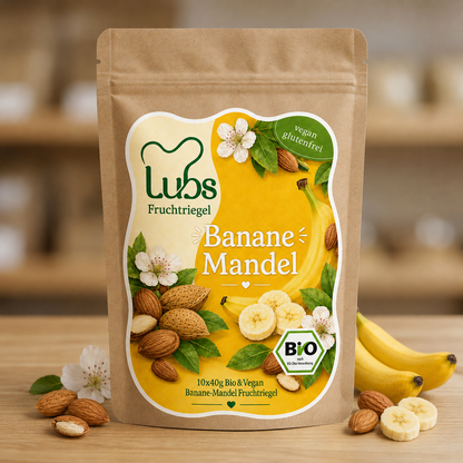 Lubs Bio& Vegan Fruchtriegel Banane & Mandel