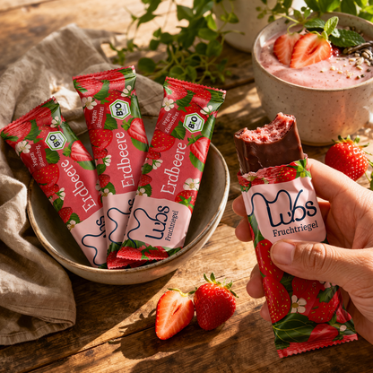 Lubs Bio & Vegan Fruchtriegel Erdbeer