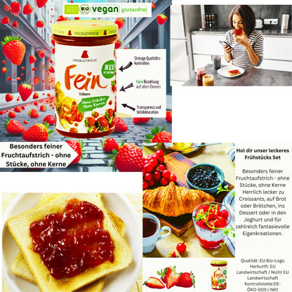 Frühstücks Set| Bio Marmelade| Bio Früchttee| Bio Aufstreich| Fruchtstreich| loser Tee