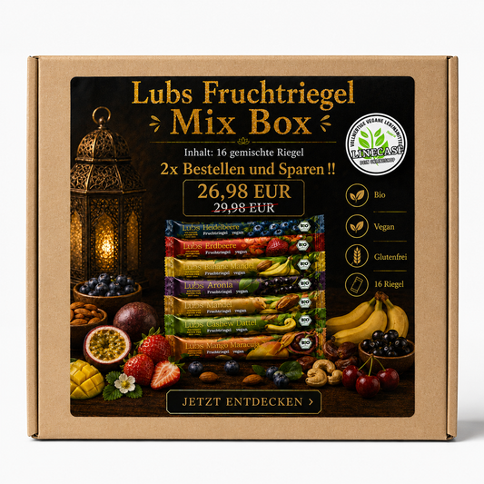 Lubs Fruchtriegel 2x gemischte Box| Probier Mix