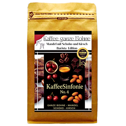 Kaffee ganze Bohne - Mandel mit Schoko und Kirschen 250g