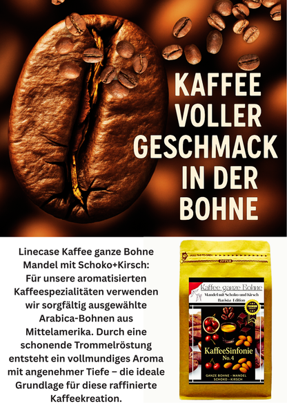 Kaffee ganze Bohne - Mandel mit Schoko und Kirschen 250g