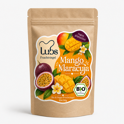 Lubs Bio & Vegan Fruchtriegel Mango Maracuja