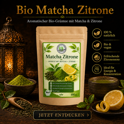 Linecase Bio Grüntee mit Matcha & Zitrone