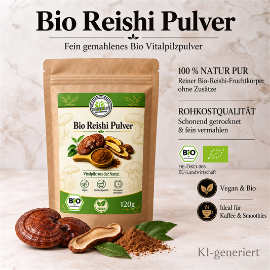 Linecase Bio Reishi Pilzpulver 120g