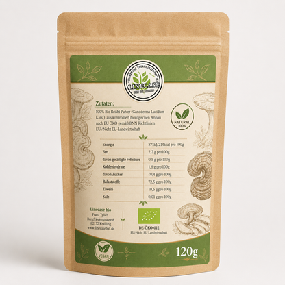 Linecase Bio Reishi Pilzpulver 120g