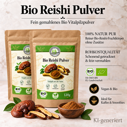 Linecase Bio Reishi Pilzpulver 120g