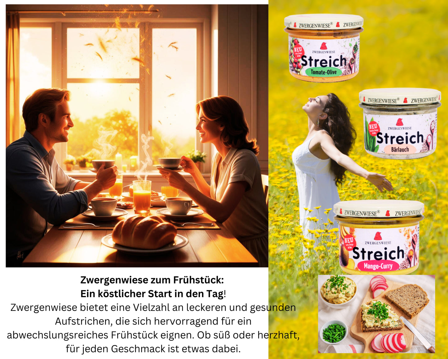 Zwergenwiese Brotaufstrich 4Pfeffer+Brotzeit 2x180g| Veganer Streich| Bio&Veganer Brotaufstrich| Zwergenstreich| Zwergenwiese| Bio Aufstrich