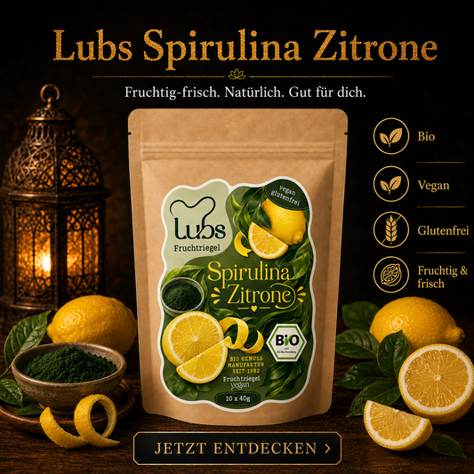 Lubs Fruchtriegel Bio Spirulina+Zitrone