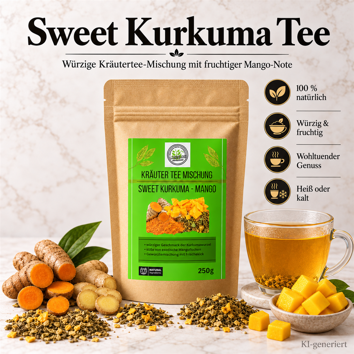 Linecase Kräutertee Mischung Sweet Kurkuma