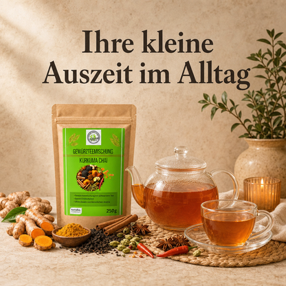 Linecase Gewürzteemischung -  Kurkuma Chai Tee - loser Tee