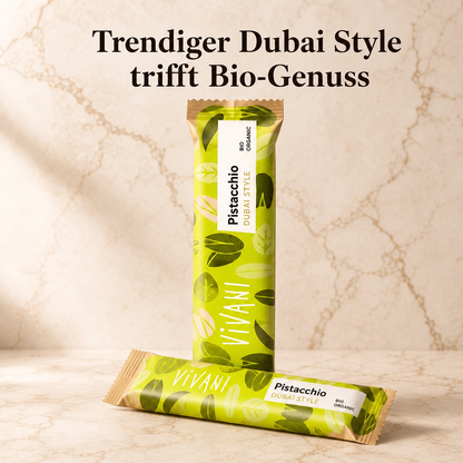Vivani - Dubai Style Pistacchio Schokoladenriegel 40g