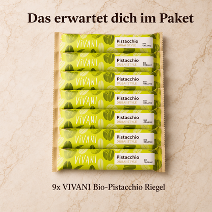 Vivani - Dubai Style Pistacchio Schokoladenriegel 40g