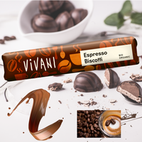 Vivani - Espresso Biscotti Schokoriegel 40g