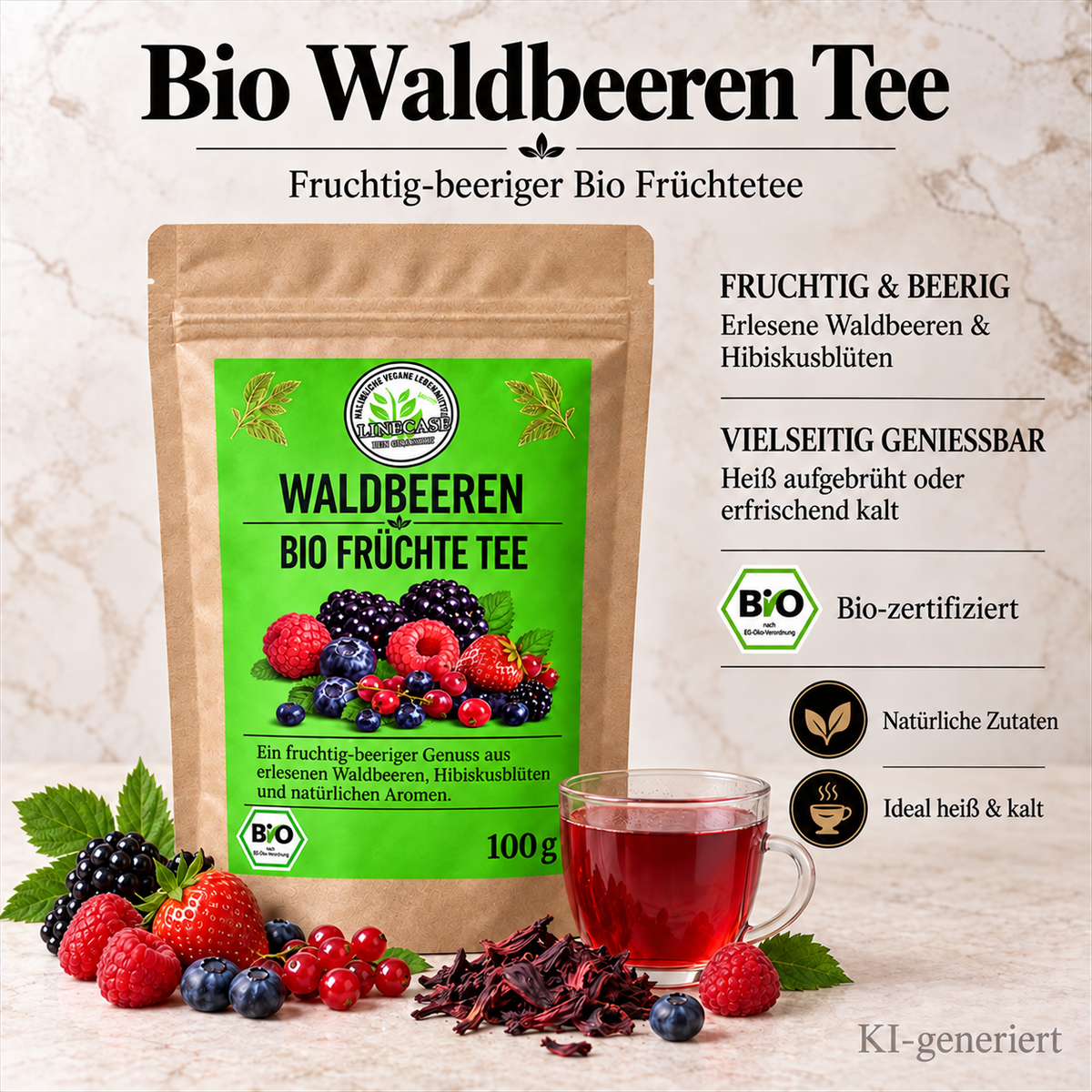 Linecase-Waldbeeren Bio Früchtetee