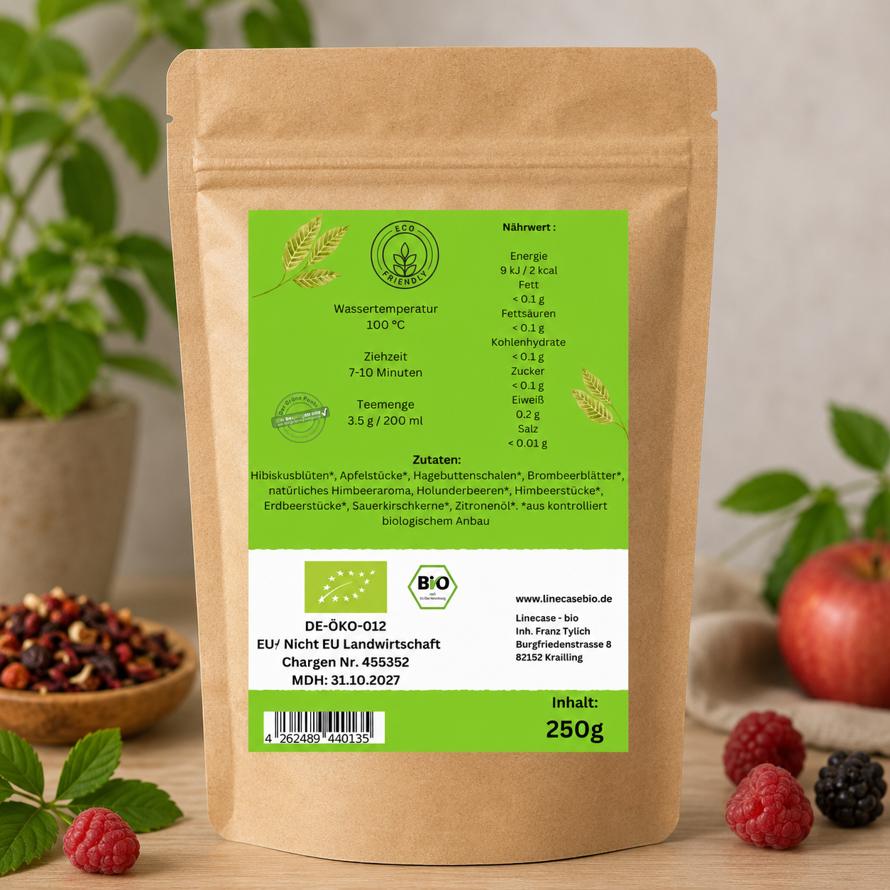 Linecase-Waldbeeren Bio Früchtetee