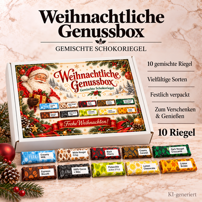 Linecase Weihnacht´s Schoko Riegel Box| gemischte Riegel Box