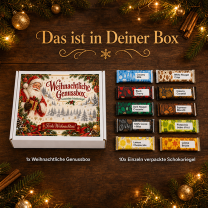 Linecase Weihnacht´s Schoko Riegel Box| gemischte Riegel Box