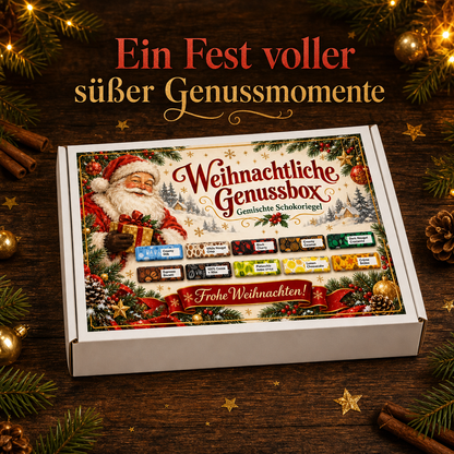 Linecase Weihnacht´s Schoko Riegel Box| gemischte Riegel Box