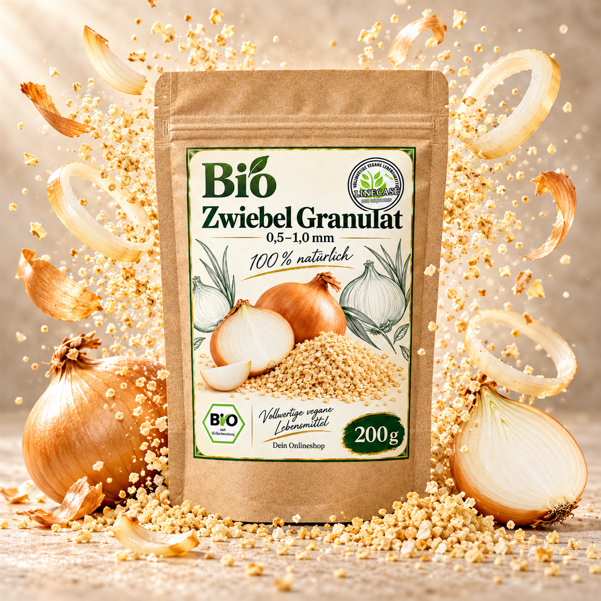 Linecase Bio Zwiebel Granulat 200g