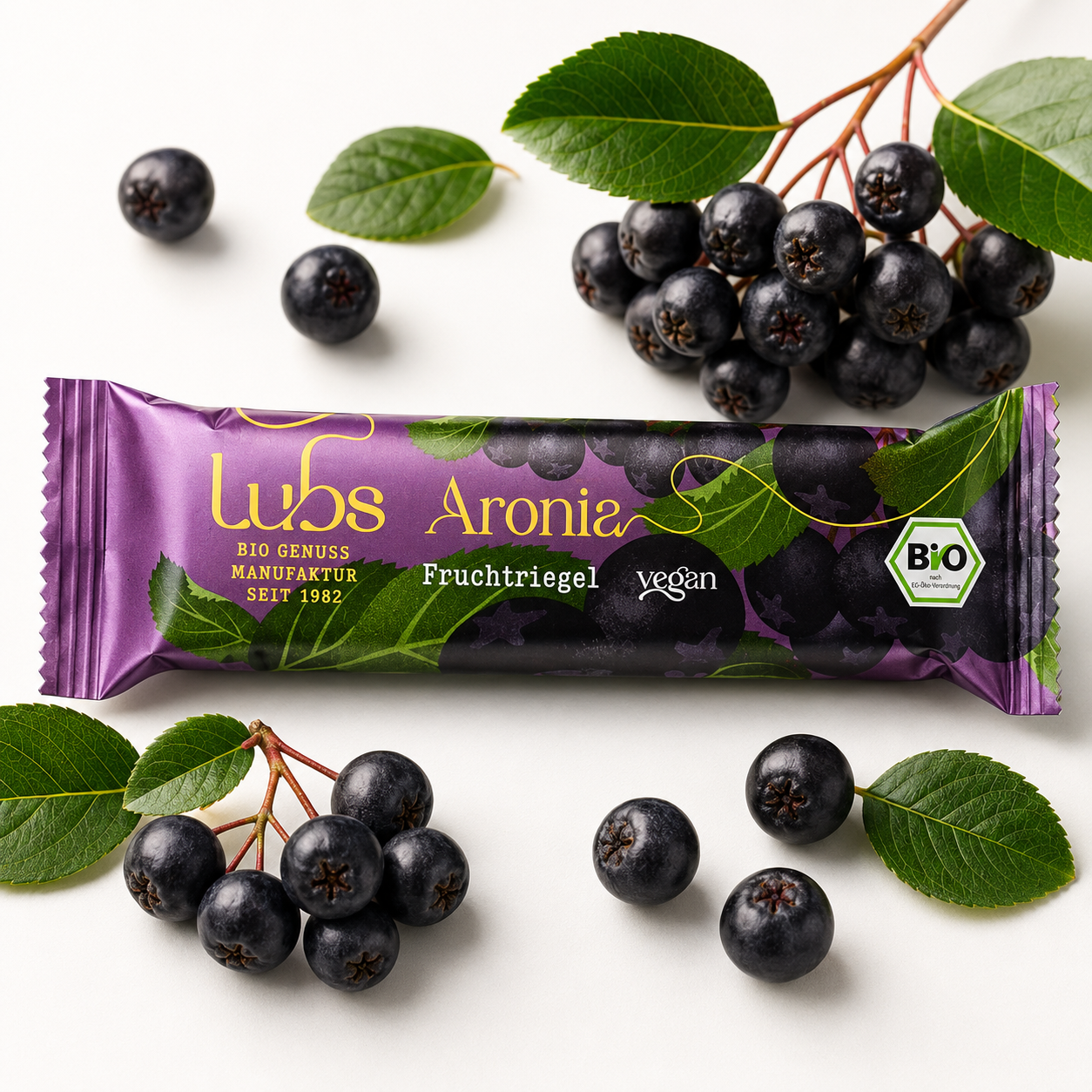 Lubs Bio & Vegan Fruchtriegel - Aronia Kirsch